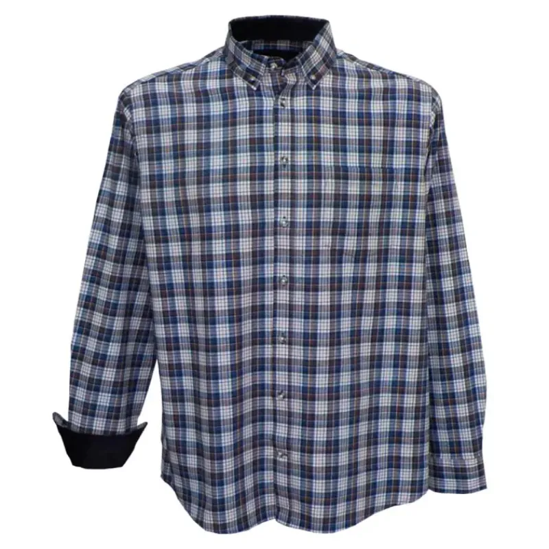 Chemise Homme Aubépine - Manches Longues en Flanelle à Carreaux Marron* Outlet