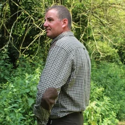 Chemise ® Sologne vert marron*Percussion Hot