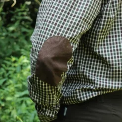 Chemise ® Sologne vert marron*Percussion Hot