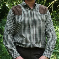 Chemise ® Sologne vert marron*Percussion Hot