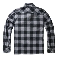 Chemise polaire homme manches longues Jeff ® - Gris et noir*Brandit Best