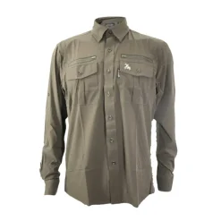 Chemise antitic kaki manches longues stretch 4 poches*PROHUNT Online