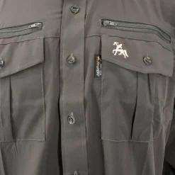 Chemise antitic kaki manches longues stretch 4 poches*PROHUNT Online