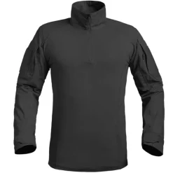 Chemise Ubas Fighter col montant zip coton polyester noir M à 3XL*A10 Equipment Sale