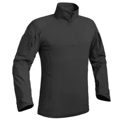 Chemise Ubas Fighter col montant zip coton polyester noir M à 3XL*A10 Equipment Sale