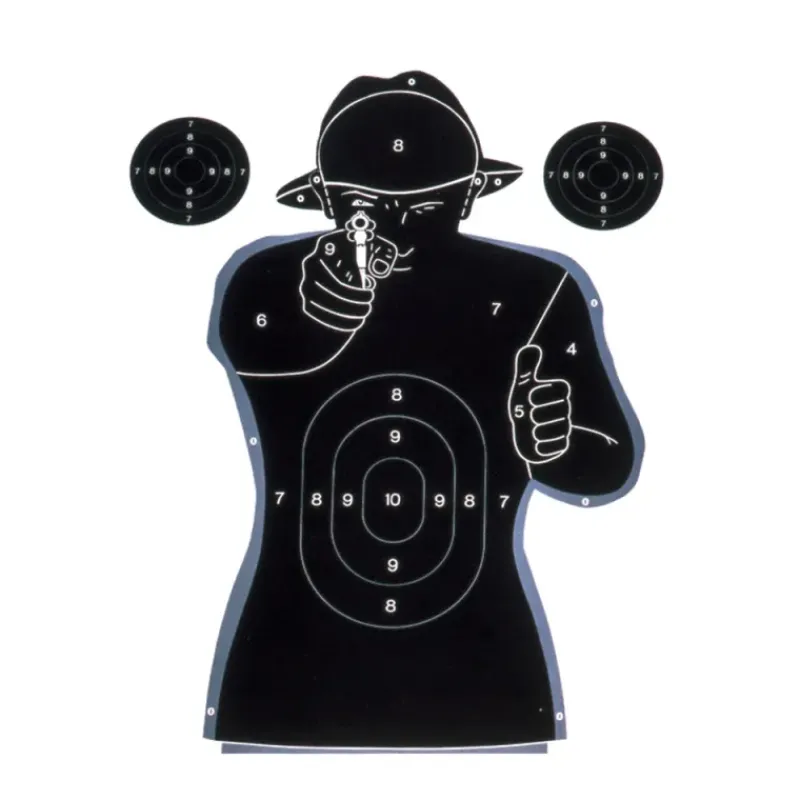 Cible humaine réaliste avec points en papier 50x70cm* Sale