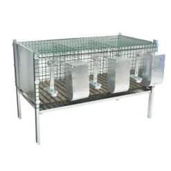 Clapier d'engraissement maille thermolaquée* New