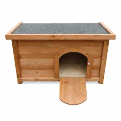 Clapier en bois d'épicéa pour lapin - 60x40x40 cm - Naturel* Best