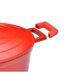 Cocotte en fonte aluminium ovale rouge 5,3 L*Pradel France