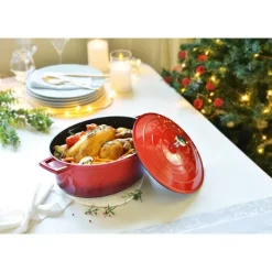 Cocotte en fonte aluminium ovale rouge 4 L*Pradel France Sale