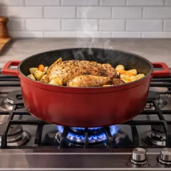 Cocotte ovale fonte alu 32x25cm 6,6L tous feux nuage*