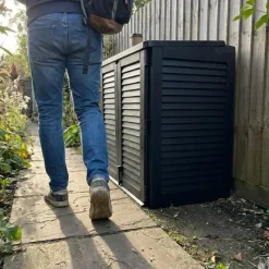 Coffre de jardin avec 2 portes verrouillable 117 x 74 x 110 cm* Best