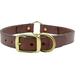 Collier cuir noisette ou chocolat 4 tailles* Sale