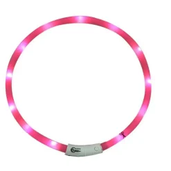 Collier Lumineux Rose Réglable 20-70 cm - Visibilité 500m* Sale