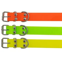 Collier PVC longueur 60 cm largeur 2,5cm 3 couleurs fluo Ajustable* Clearance