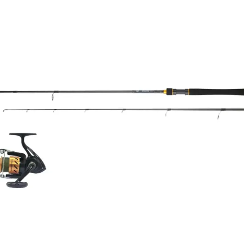Combo Spinning Daiwa + Tresse Carnassiers Leurres Légers*Daïwa Best