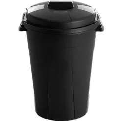 Conteneur à grain 100L avec couvercle noir, 55 x 37 x 75cm*GAUN