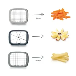 Coupe-légumes multifonction - 3 grilles interchangeables*Lacor