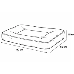 Coussin Luxe Épais 80x60x15cm - Confort Premium* Hot