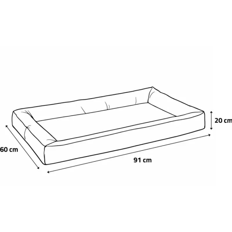 Coussin Matelas Imperméable Bleu 91x60x20cm Antidérapant* Hot