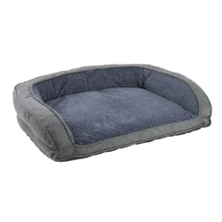 Coussin soft antidérapant pour chien - 90x63x19cm Bleu* Sale