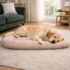 Coussin velvet antidérapant taupe 90x65 cm pour chien*Mon ami Luki Clearance