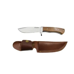 Couteau de chasse à lame fixe acier 420 12cm manche en bois*VERNEY CARRON