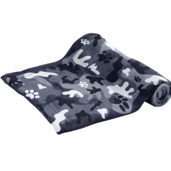 Couverture en fibre polaire grise 100x70 cm* Outlet