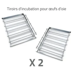 Couveuse + 1 Tiroir caille à poule + 2 Tiroirs oeufs oie - paon -dinde + 1 Panier d'éclosion*MAINO Best