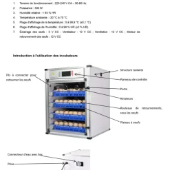 Couveuse Automatique PRO ® 272 œufs - Incubation Haute Performance*Couvitech Sale