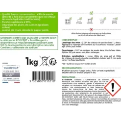 Cristaux de soude 100% naturels extra purs - 1kg*Starwax Discount