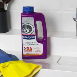 Déboucheur gel surpuissant soude caustique 30% 1L*Starwax Clearance
