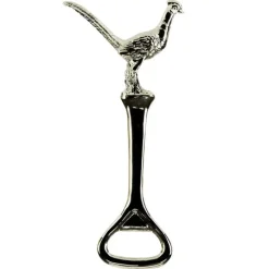 Décapsuleur faisan en métal zinc argenté 12cm 100g*Jack Pyke Discount