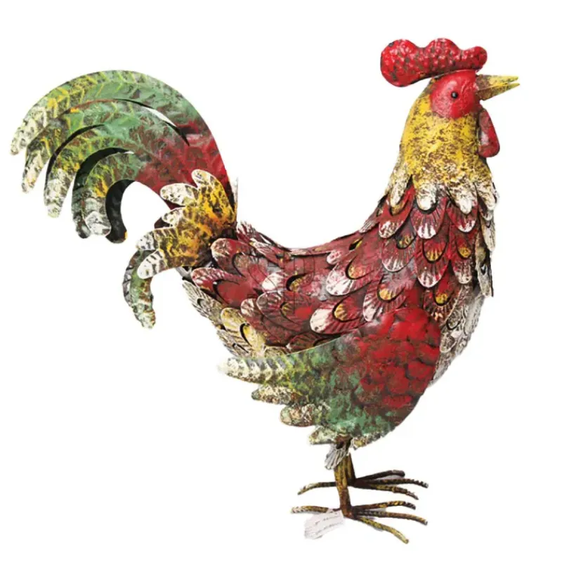Décoration Coq en Métal - 44x15x45 cm*