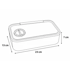 Distributeur de nourriture avec minuterie 23 x 13 x 7 cm* Discount