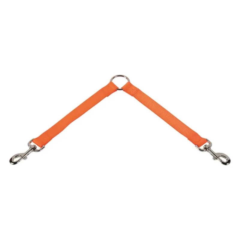 Doubleur de laisse 25 cm orange réglable*Stepland Discount