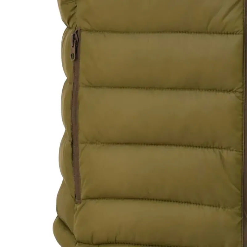 Doudoune sans manche polyamide kaki M à 2XL*Idaho Discount