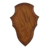 Ecusson chasse trophée chevreuil chêne foncé ciré 29x19 cm* Outlet