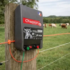 Electrificateur connecté eCONTROL S 10000 - 200 km - 13500V - Chapron Connect*Chapron-Lemenager New