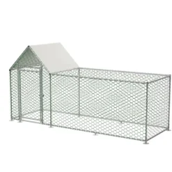 Enclos à volailles 3x1x1,5 m avec bâche Robuste et pratique* Discount
