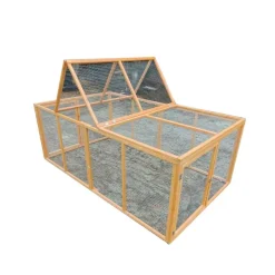 Enclos en bois 2 portes latérales 200 x 115 x 75 cm* New