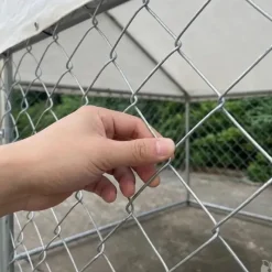 Enclos extérieur galvanisé avec toile imperméable 2x2x1,6 m* Discount