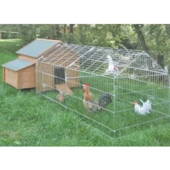 Enclos extérieur zingué avec bâche petits animaux* Sale