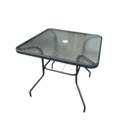 Ensemble Apéro 5 Pièces - Table + 4 Chaises Pliables en Acier et Textilène*