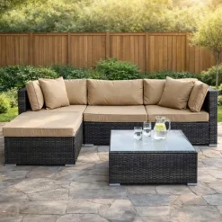 Ensemble Modulo - Canapé d'angle extérieur modulable avec table basse* Clearance