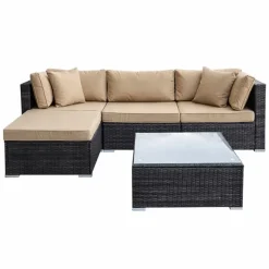 Ensemble Modulo - Canapé d'angle extérieur modulable avec table basse* Clearance