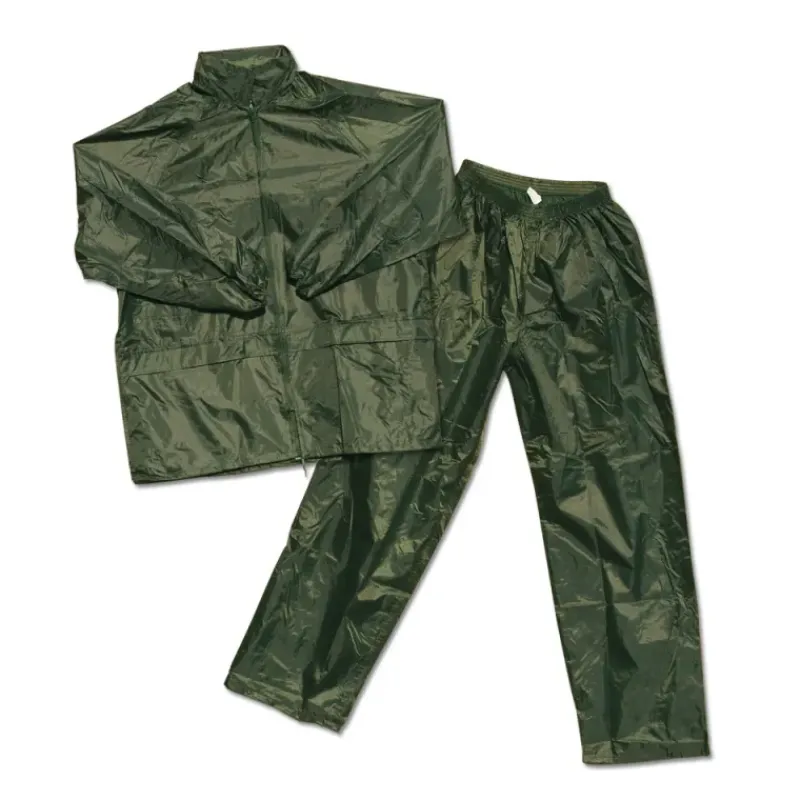 Ensemble pluie coupe vent imperméable polyester kaki M à 3XL*LMA Hot