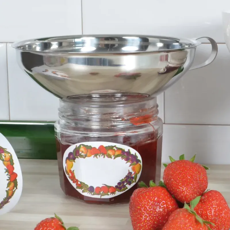 Entonnoir à bocaux universel acier inoxydable.*