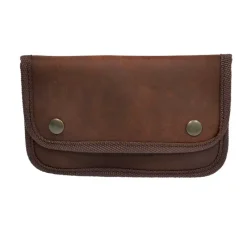 Etui 10 balles fermeture pression luxe cuir vieilli de vachette* Sale