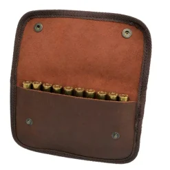 Etui 10 balles fermeture pression luxe cuir vieilli de vachette* Sale